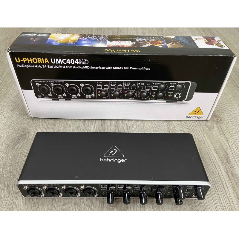 Behringer U-Phoria UMC404HD 4 Channel USB Audio Interface Sound