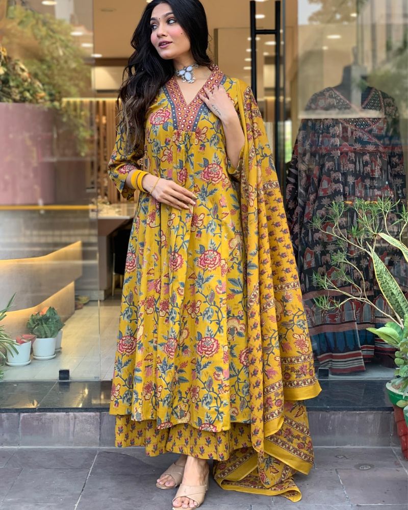 Fancy Rayon Kurti Bottom With Dupatta