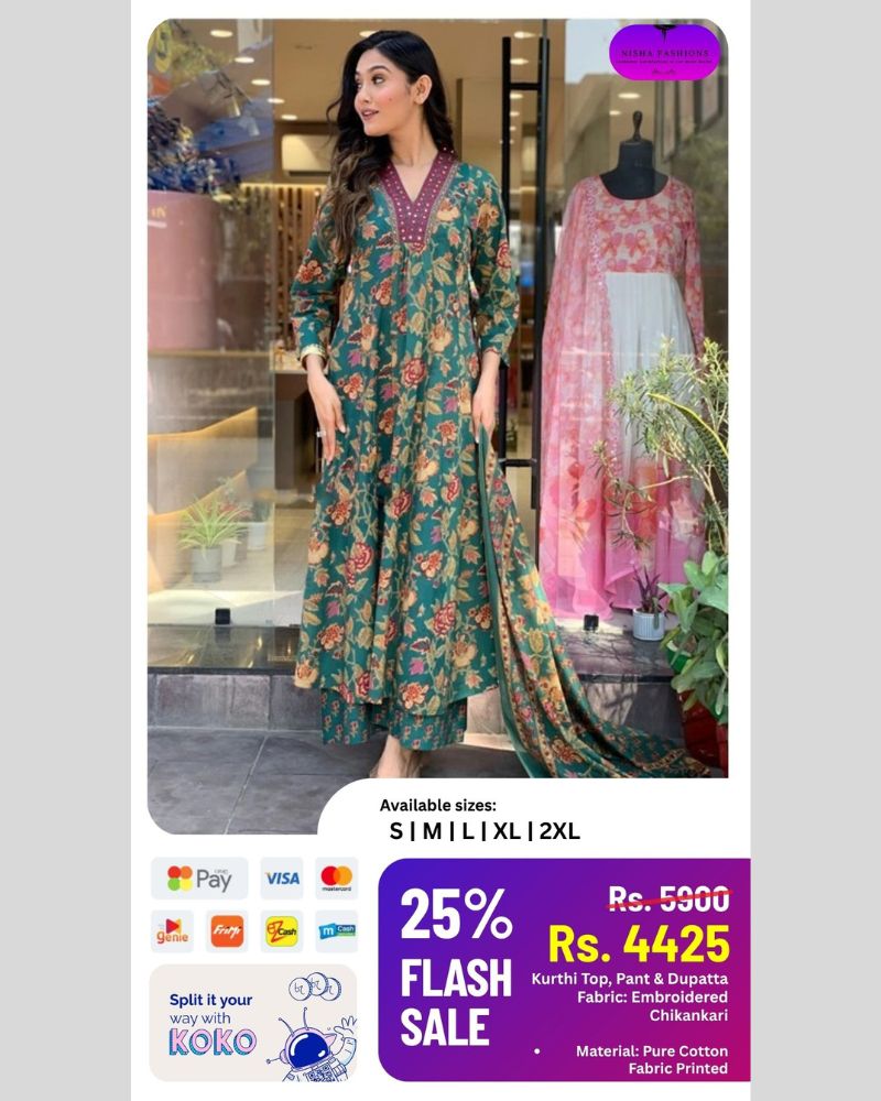 Rayon Kurti Bottom With Dupatta - SOLD OUT