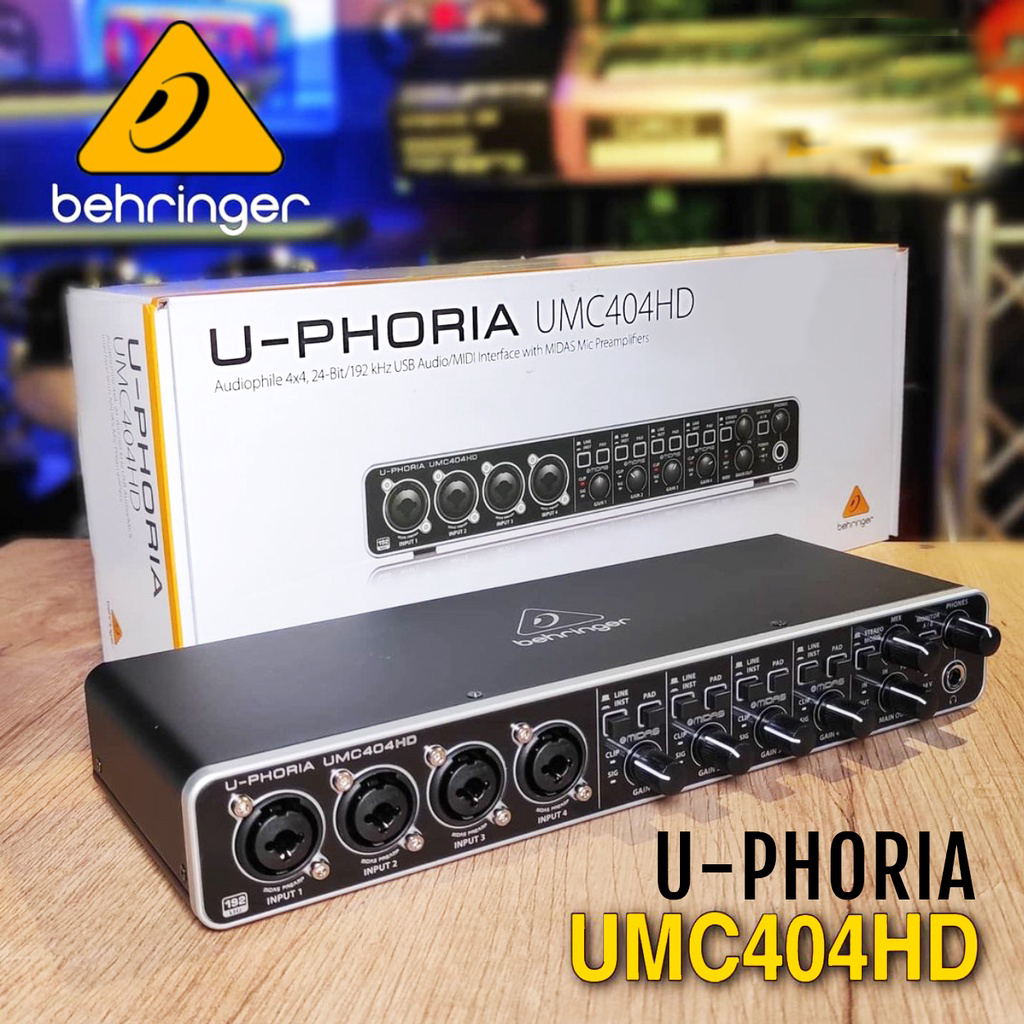 Behringer U-Phoria UMC404HD 4 Channel USB Audio Interface Sound